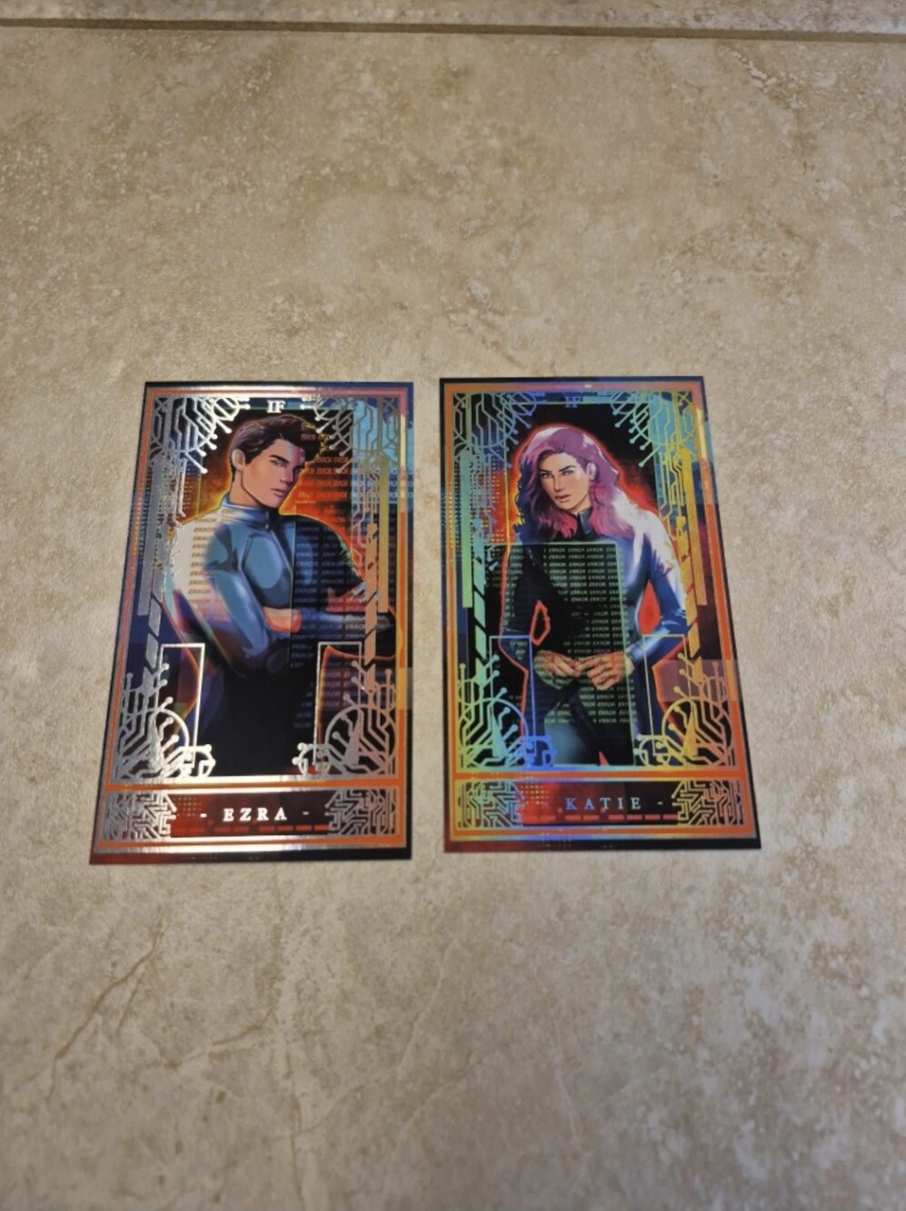 Jemlin C PGP Cards The Illuminae Files Ezra & Katie